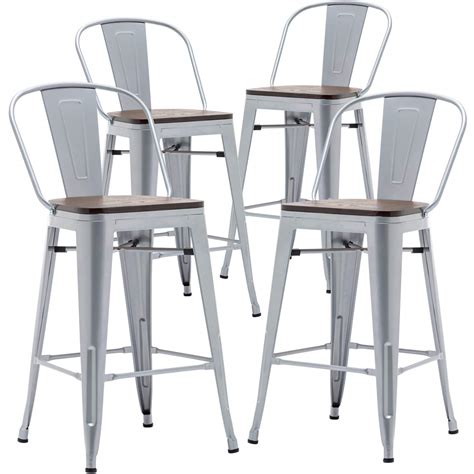 metal and fabric counter stools|high back metal bar stools.